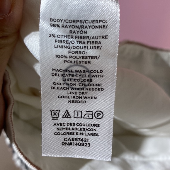 Loft Skirt 8 brown black cream striped A line midi fall long office church - Picture 6 of 11